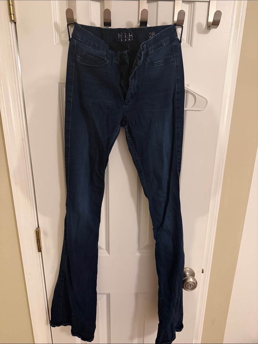MiH Dark Indigo Flared Denim Jeans